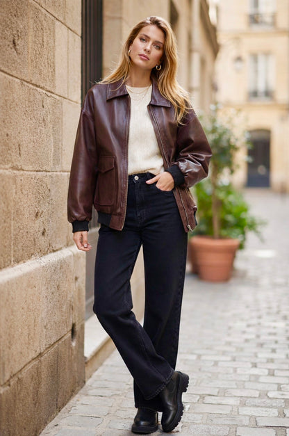 BLOUSON SIMILICUIR THAÏS