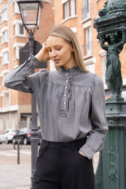 BLOUSE DENIM TYANNA