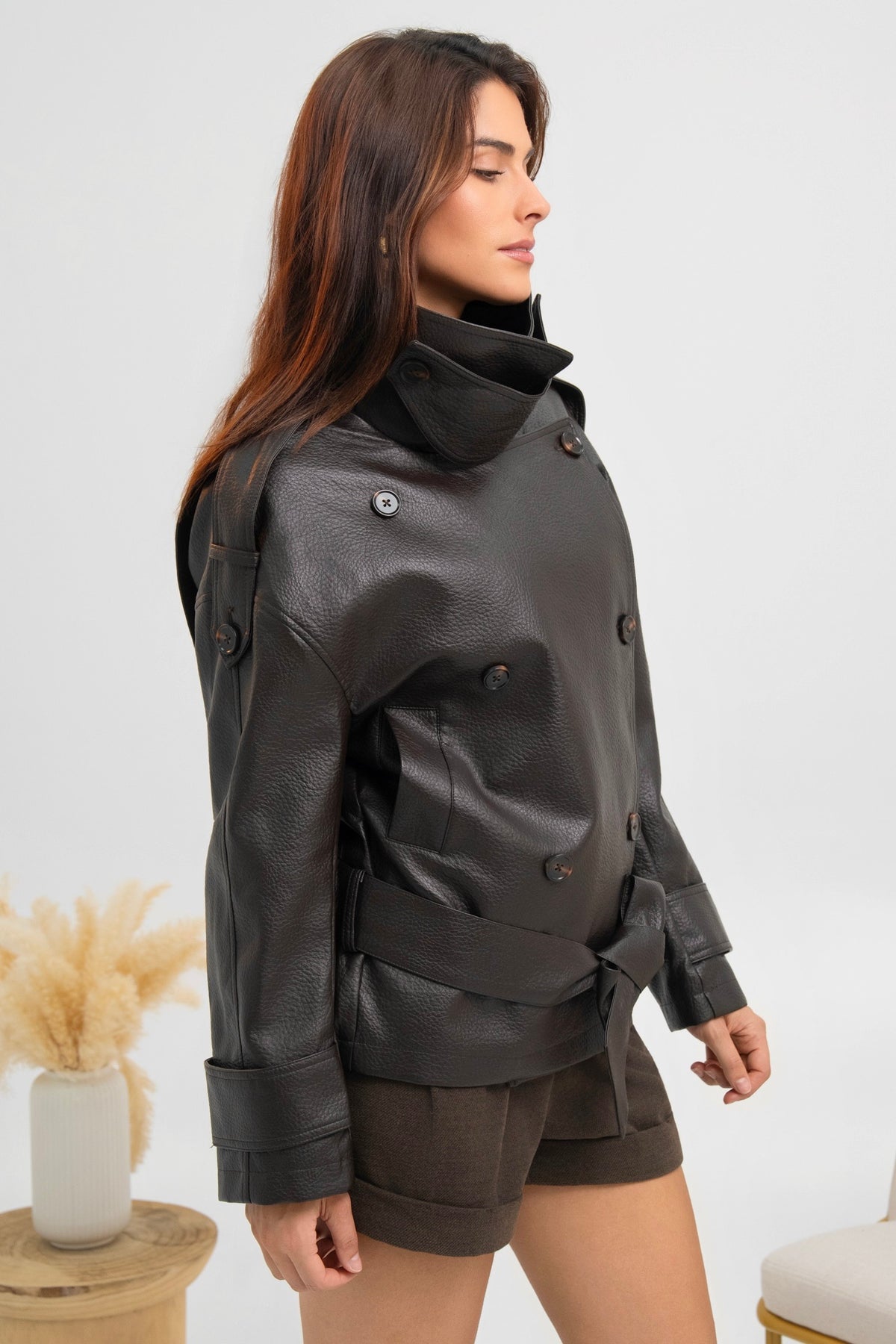 VESTE SIMILICUIR CATHRINE
