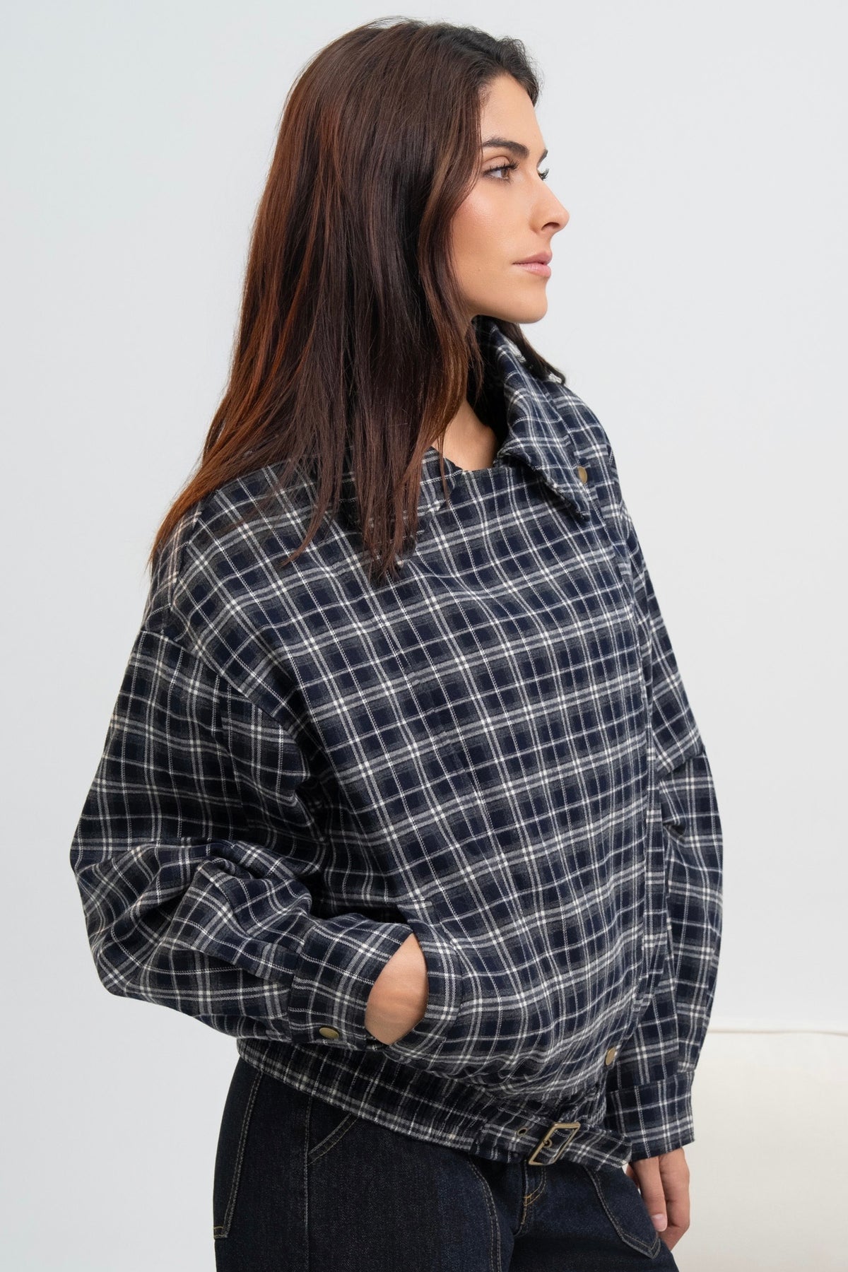 BLOUSON A CARREAUX ZITA