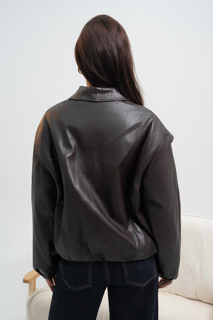 VESTE SIMILICUIR LÉA