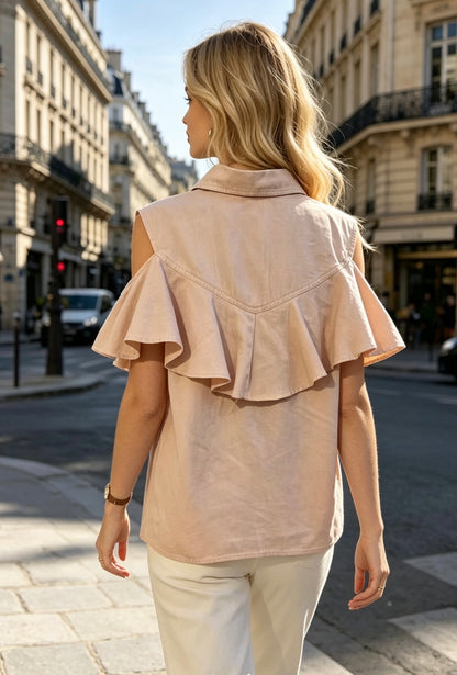 CHEMISE COTON VOLANT JENNY