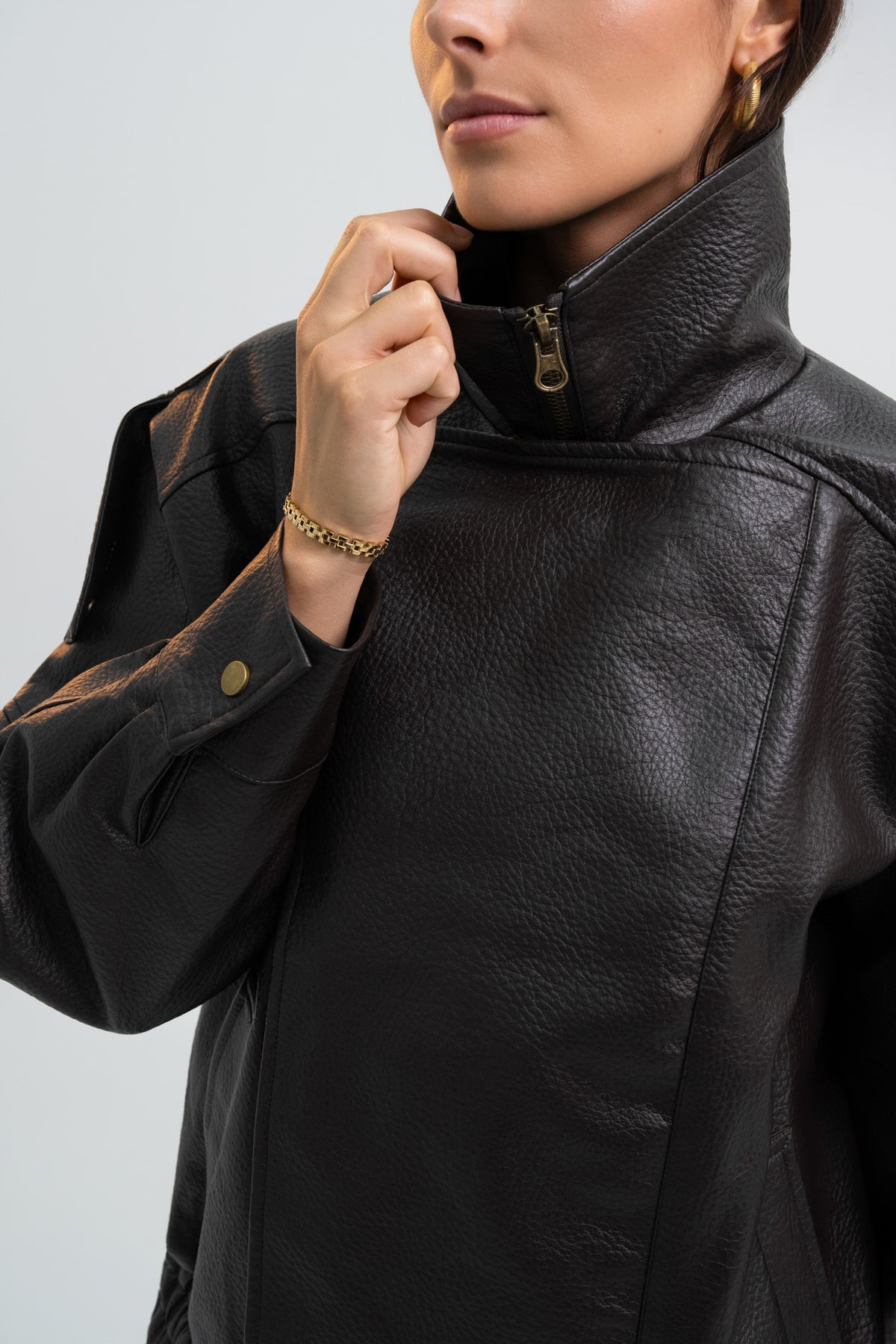 VESTE SIMILICUIR BÉA