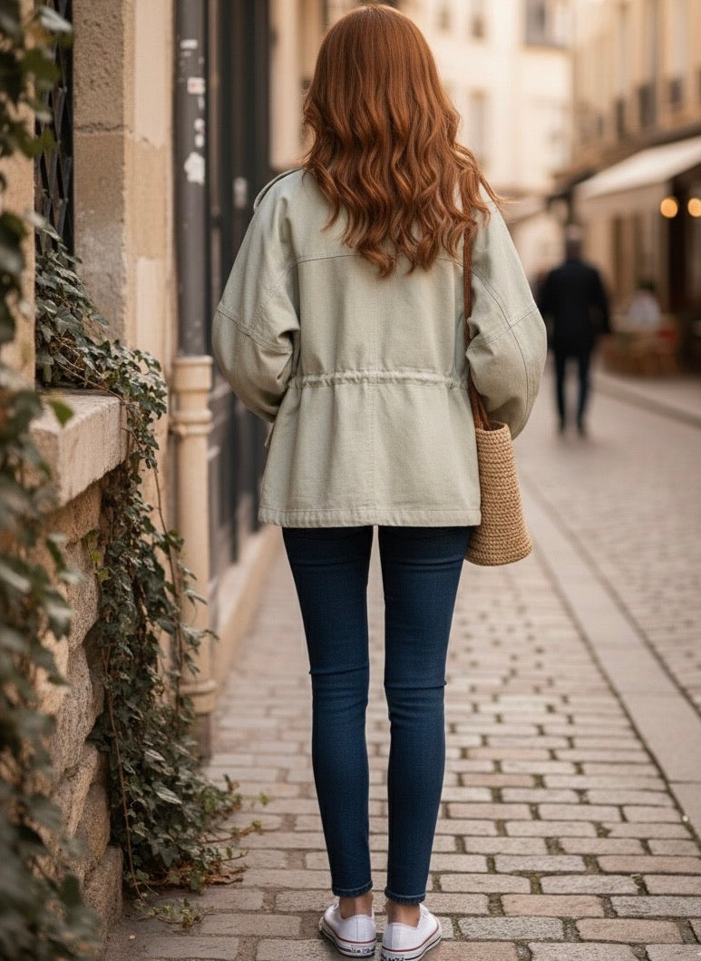 VESTE SAHARIENNE COLORÉE ANÄIS