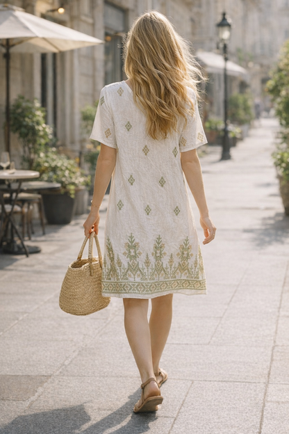 ROBE BOHÈME BRODÉE ÉLIA