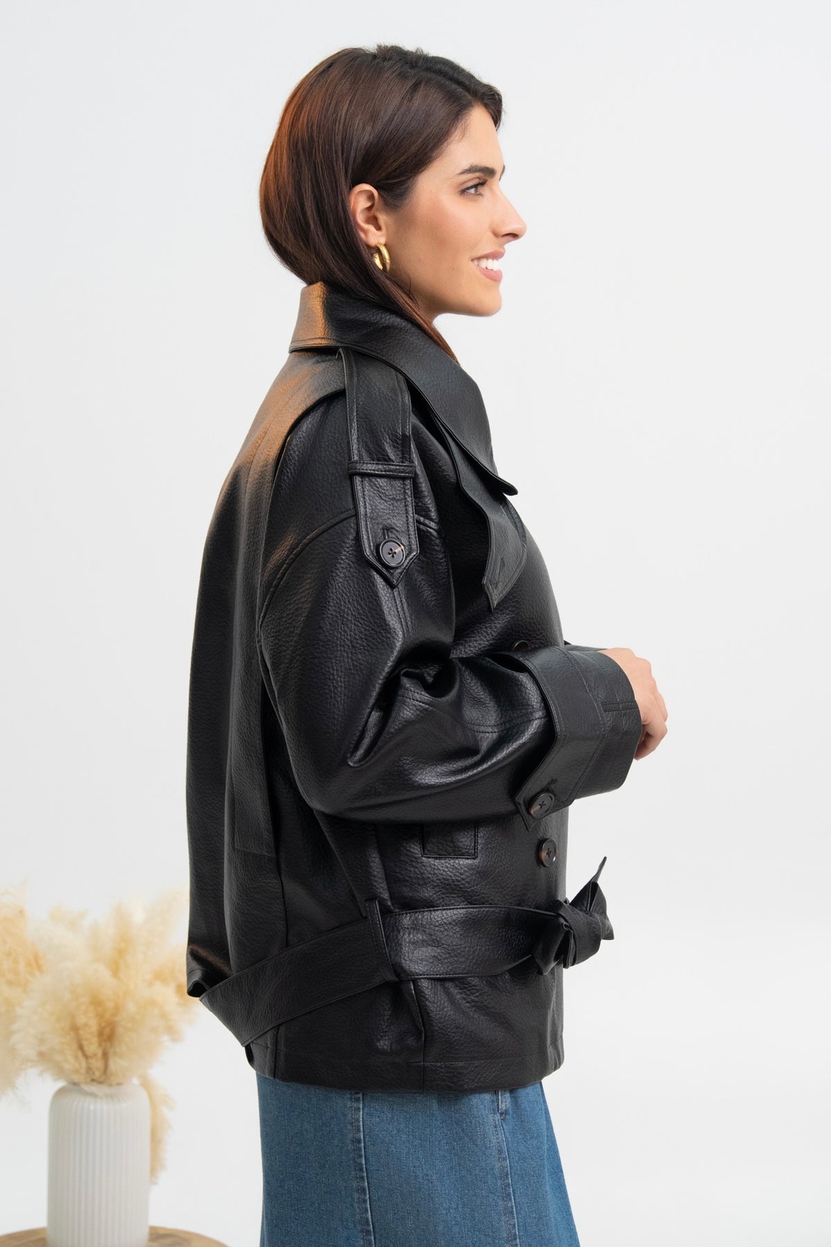 VESTE SIMILICUIR CATHRINE