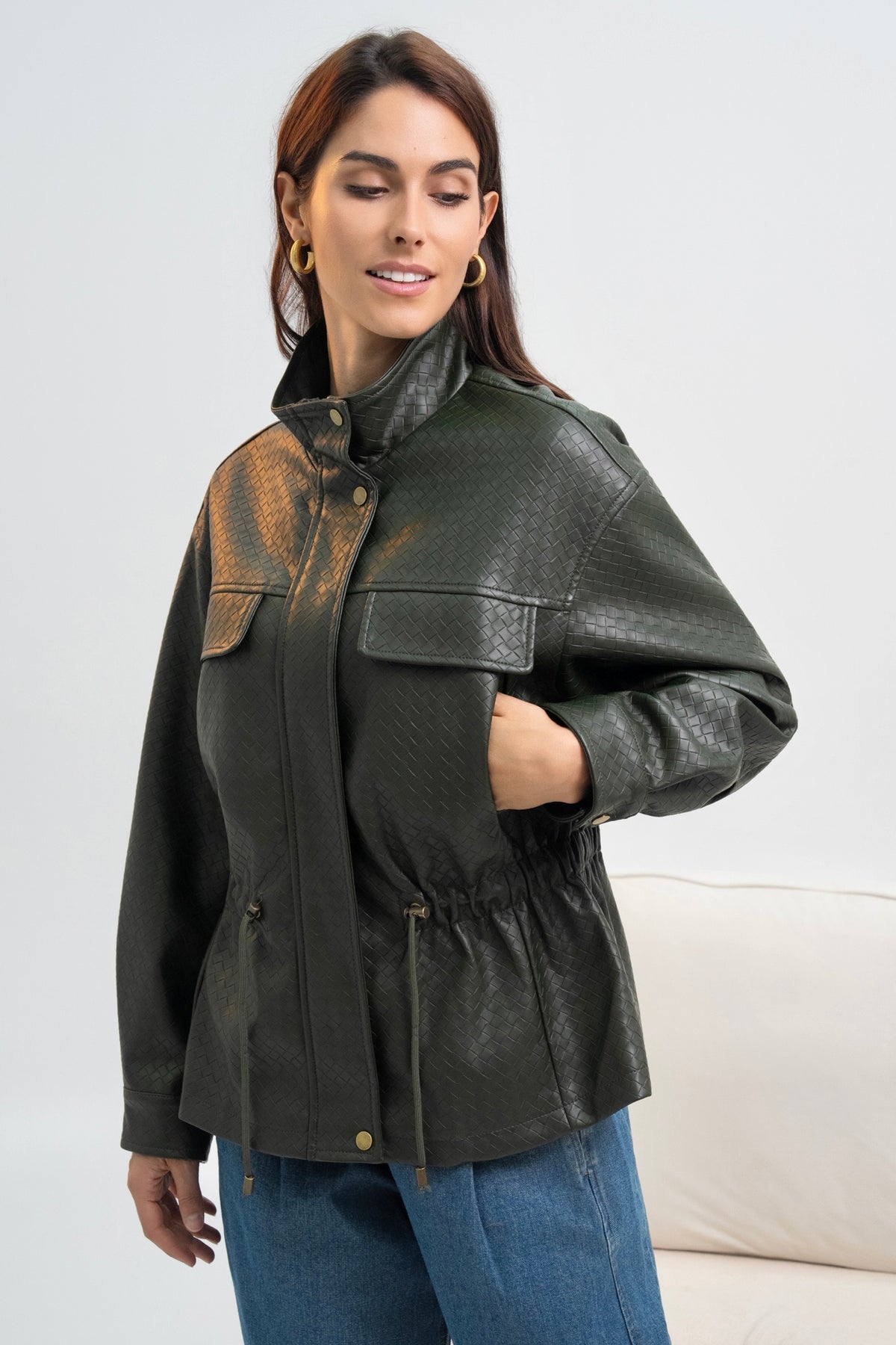 VESTE SIMILICUIR OVERSIZE AMÉLIE