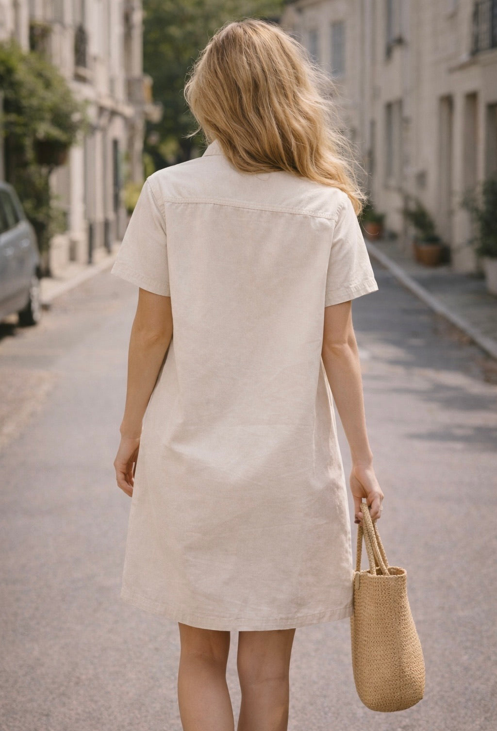 ROBE COL MONTANT COTON GARENCE