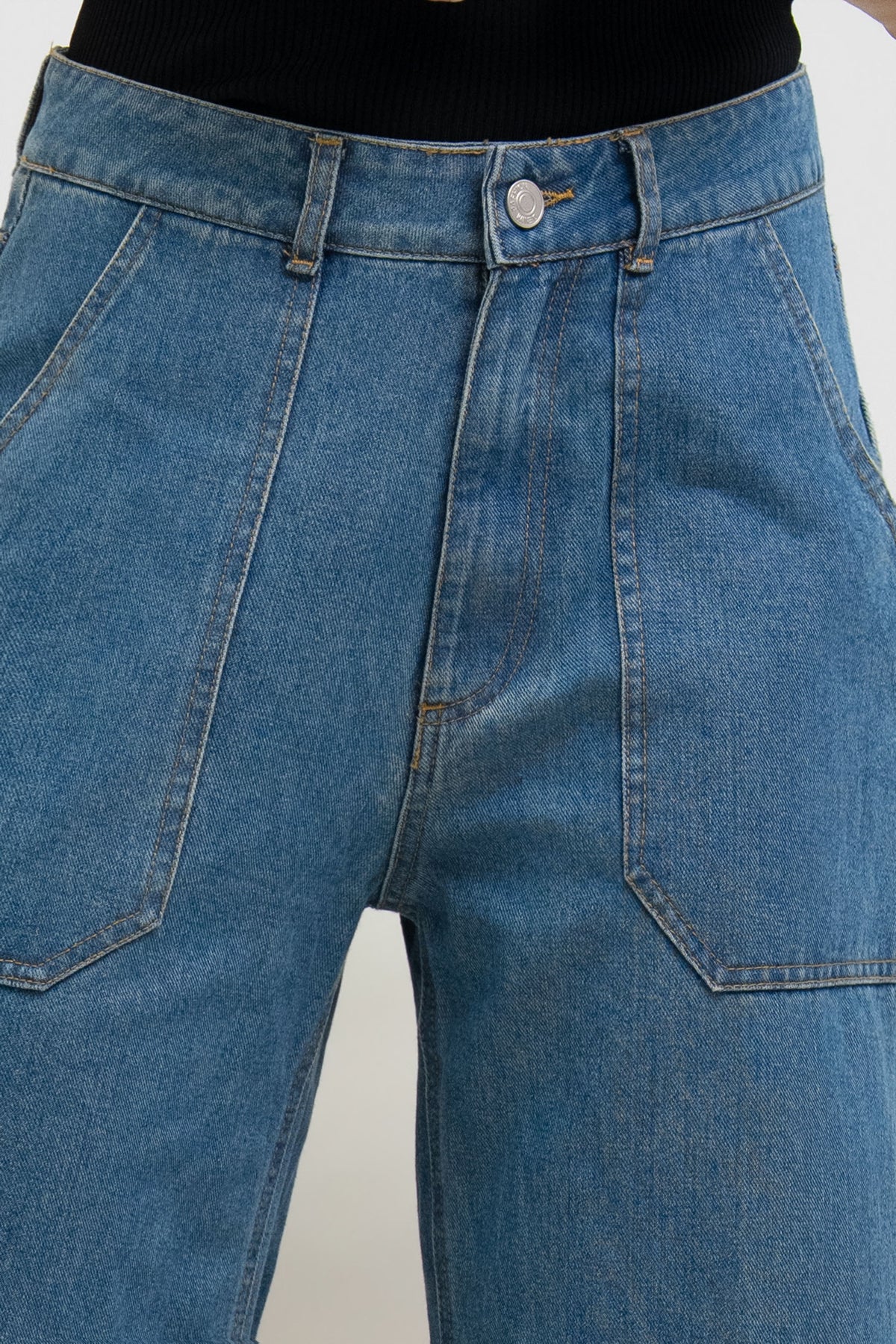 PANTALON LARGE DENIM SERENA