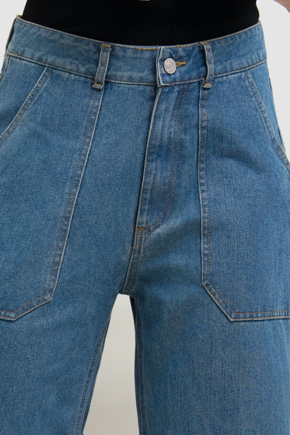 PANTALON LARGE DENIM SERENA