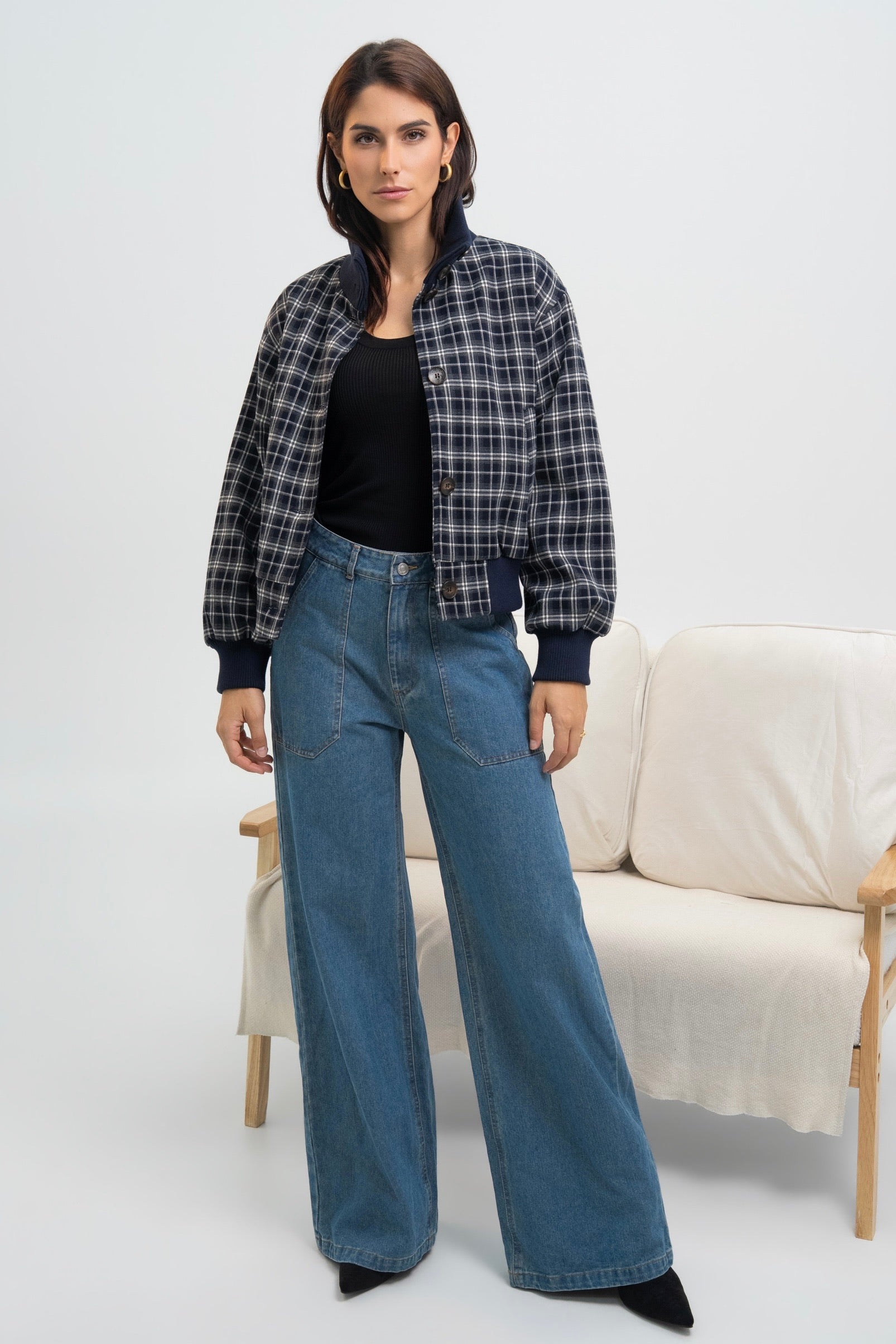 BLOUSON A CARREAUX NOÉLIE