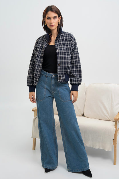BLOUSON A CARREAUX NOÉLIE
