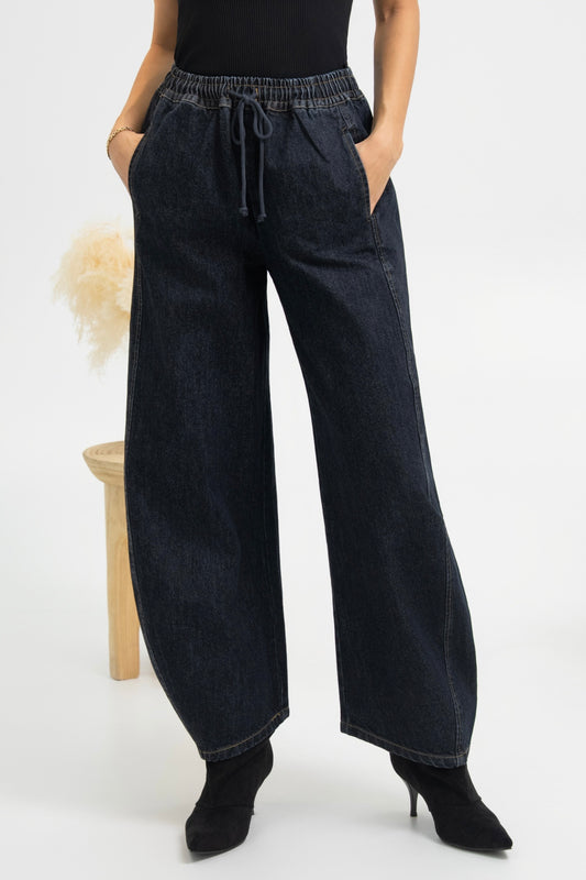 PANTALON EN JEANS ROMANCE