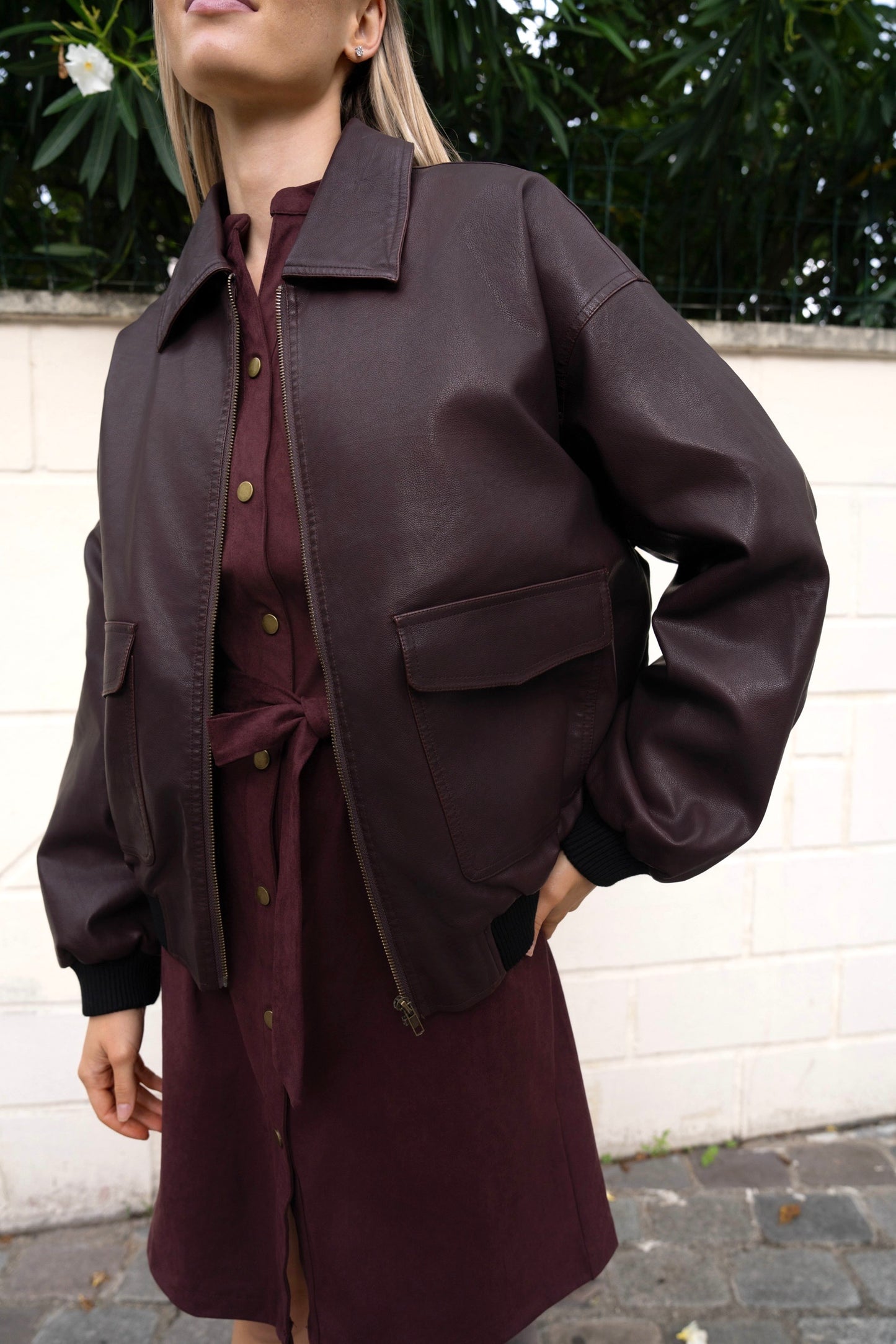 BLOUSON SIMILICUIR THAÏS