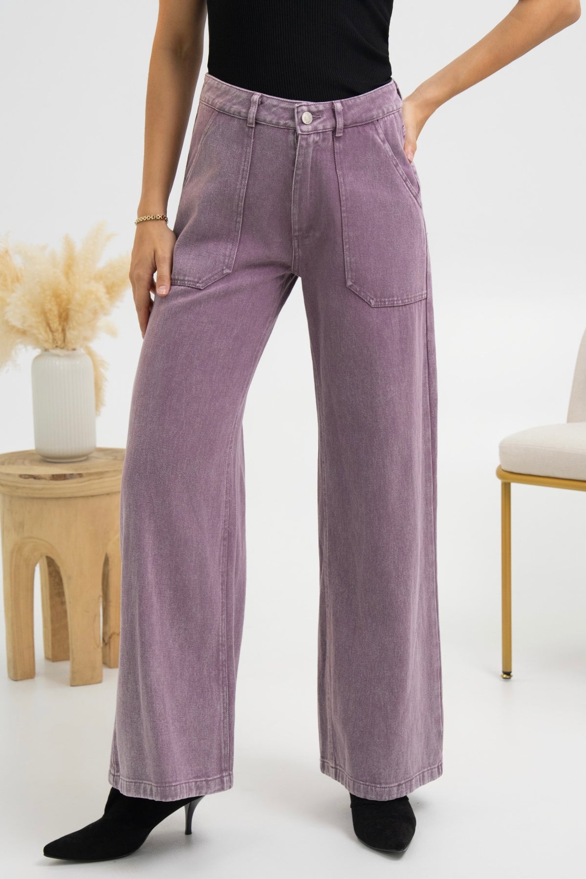 PANTALON LARGE DENIM SERENA
