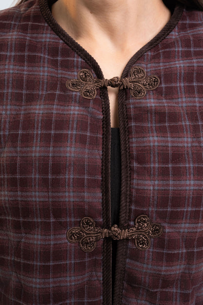 BLOUSON A CARREAUX VICKY