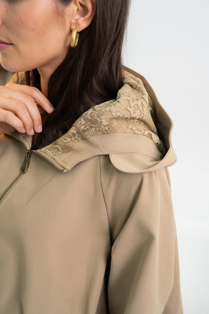 VESTE CAPUCHE AMBRE