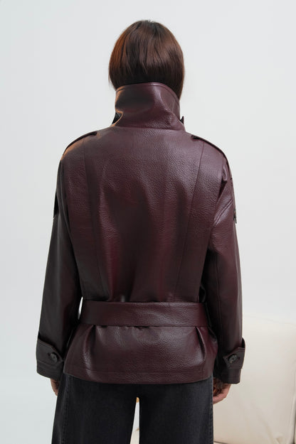 VESTE SIMILICUIR CATHRINE