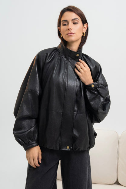VESTE SIMILICUIR ASTRID
