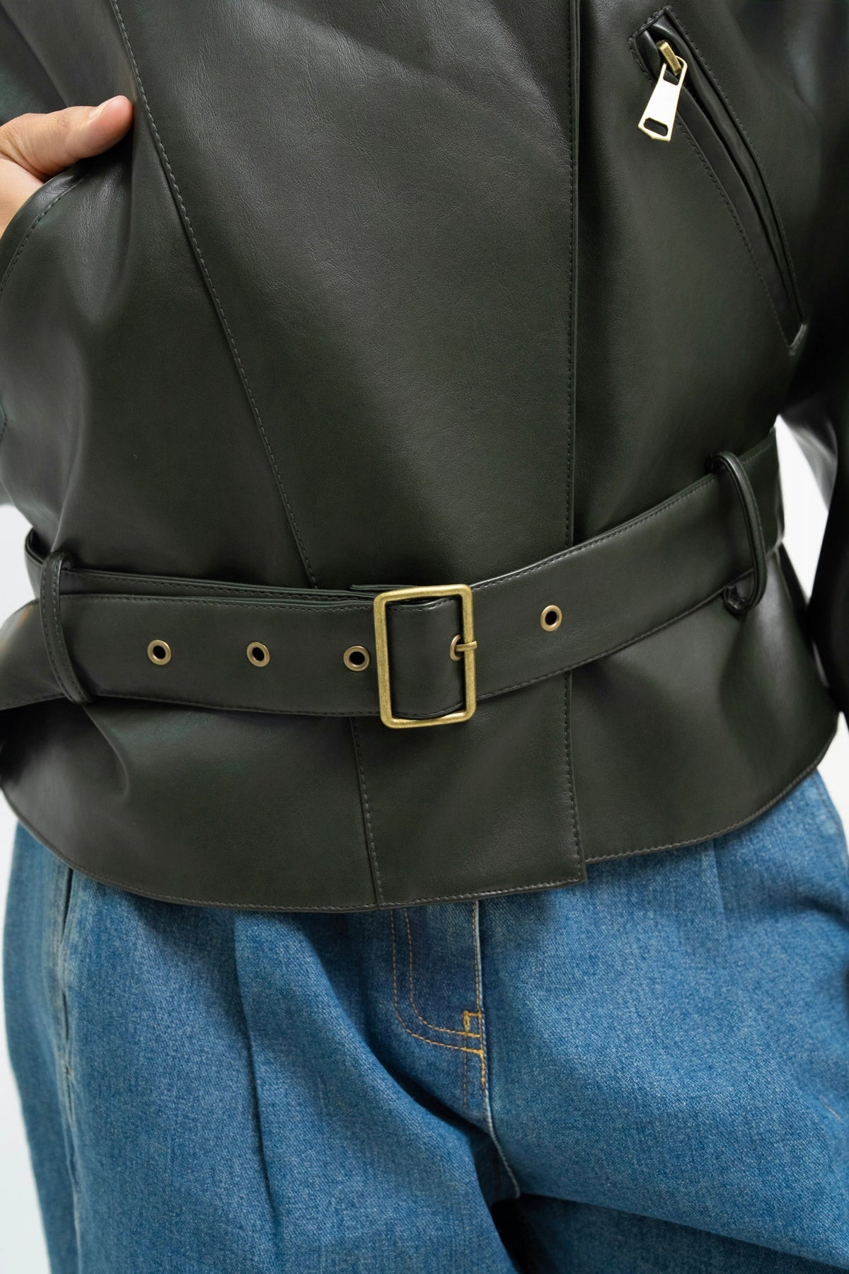VESTE SIMILICUIR APOLINE