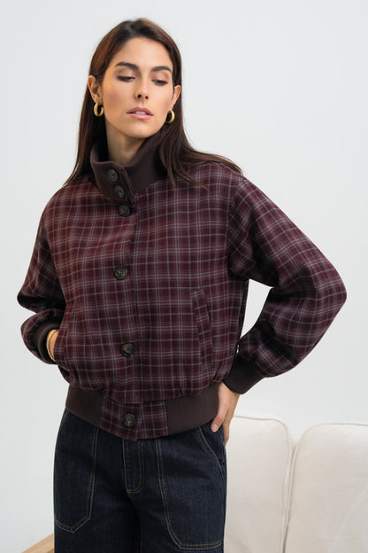 BLOUSON A CARREAUX NOÉLIE
