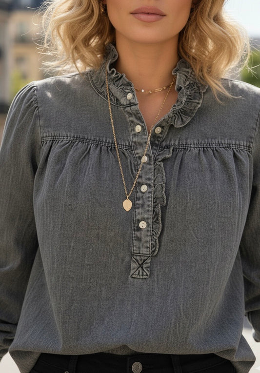 BLOUSE DENIM TYANNA