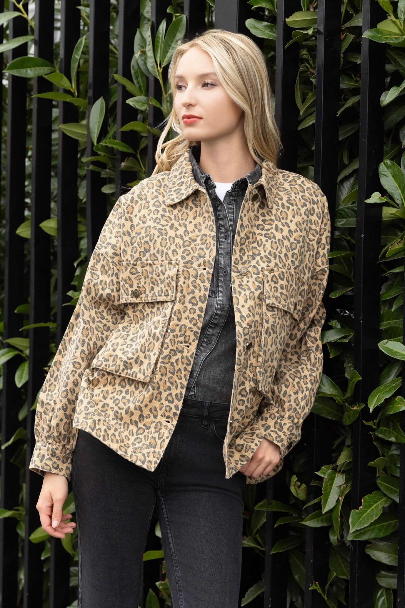 VESTE CÉLINE - LEOPARD