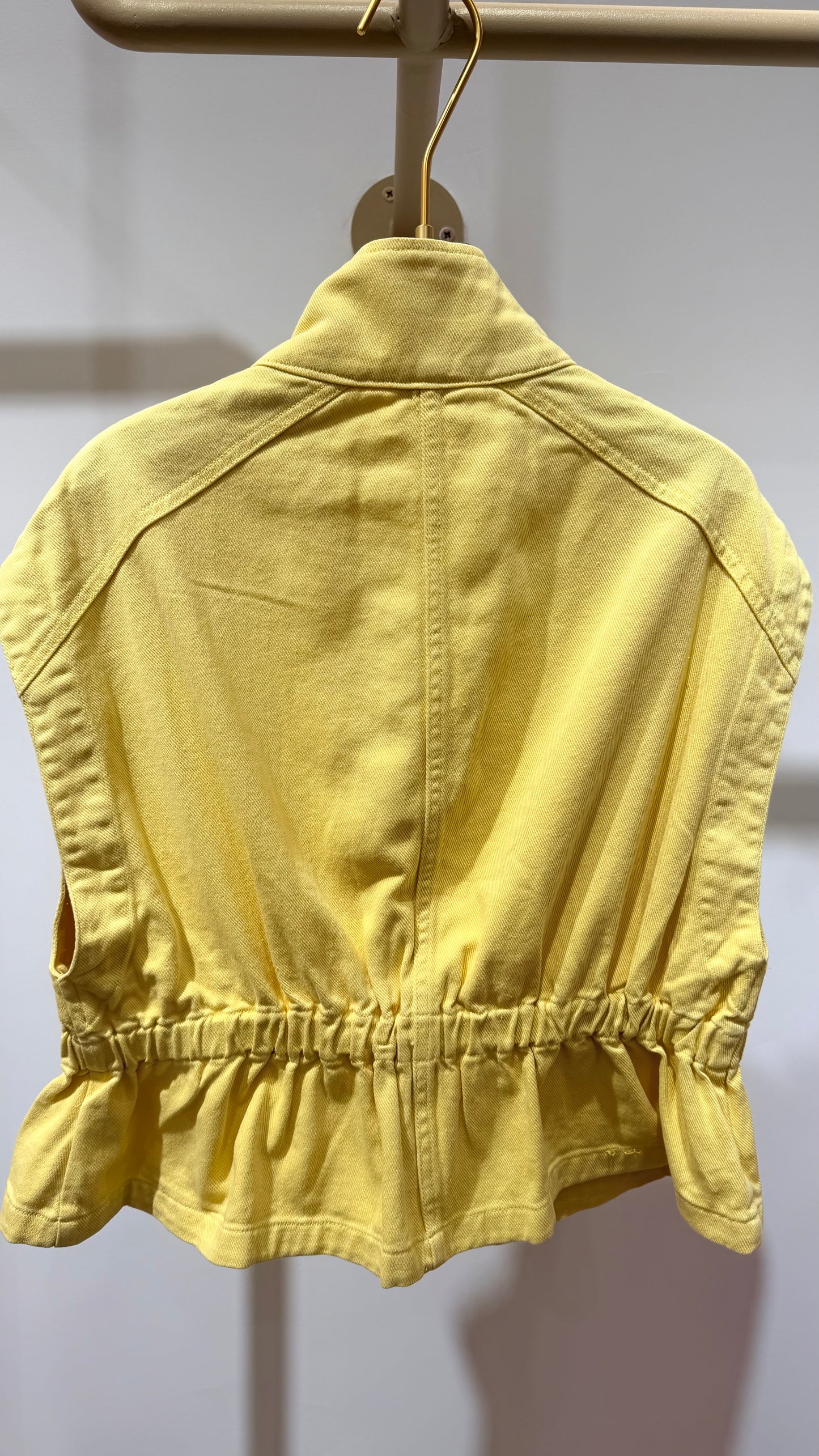VESTE SANS MANCHES DENIM COLORÉE ÉLODIE