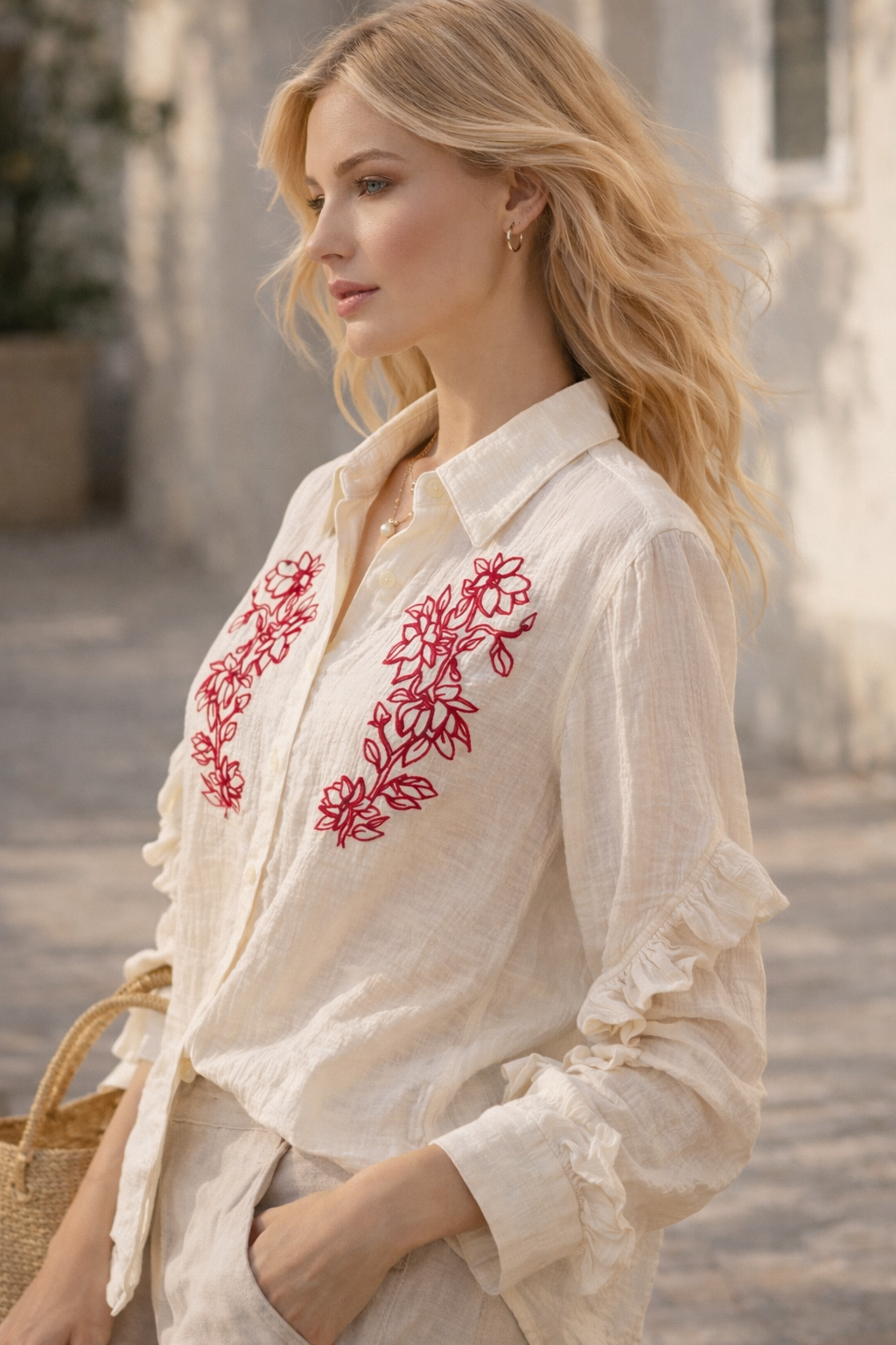 CHEMISE BOHÈME COTON OTTAN