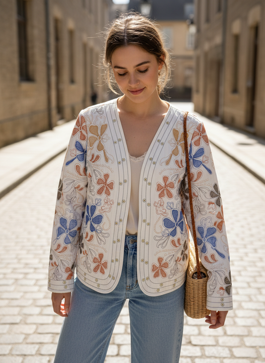 VESTE BRODÉE MATELASSÉE LUMI