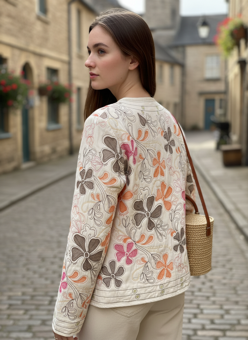 VESTE BRODÉE MATELASSÉE LUMI