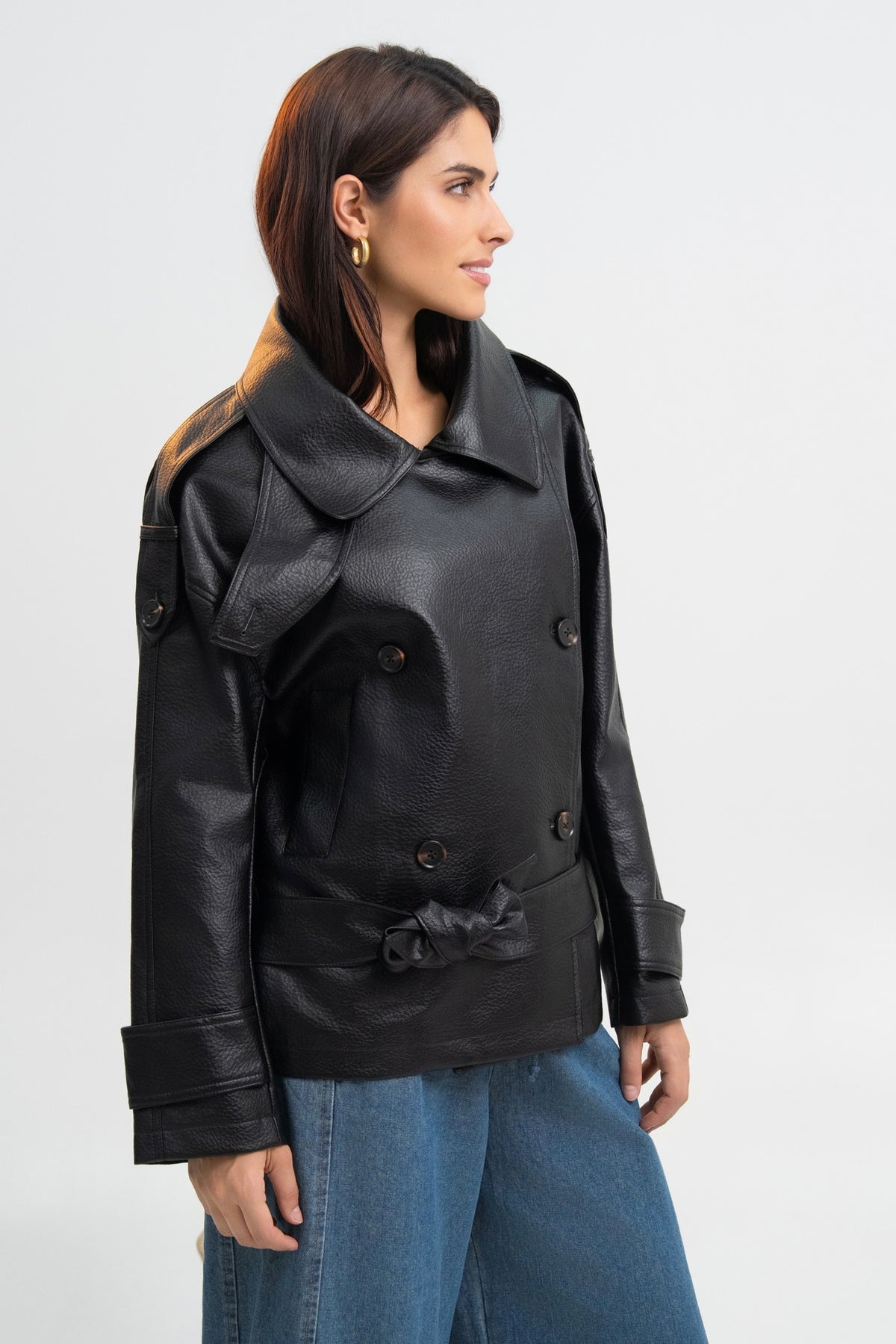 VESTE SIMILICUIR CATHRINE