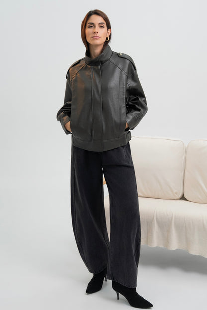 VESTE SIMILICUIR CLÉA