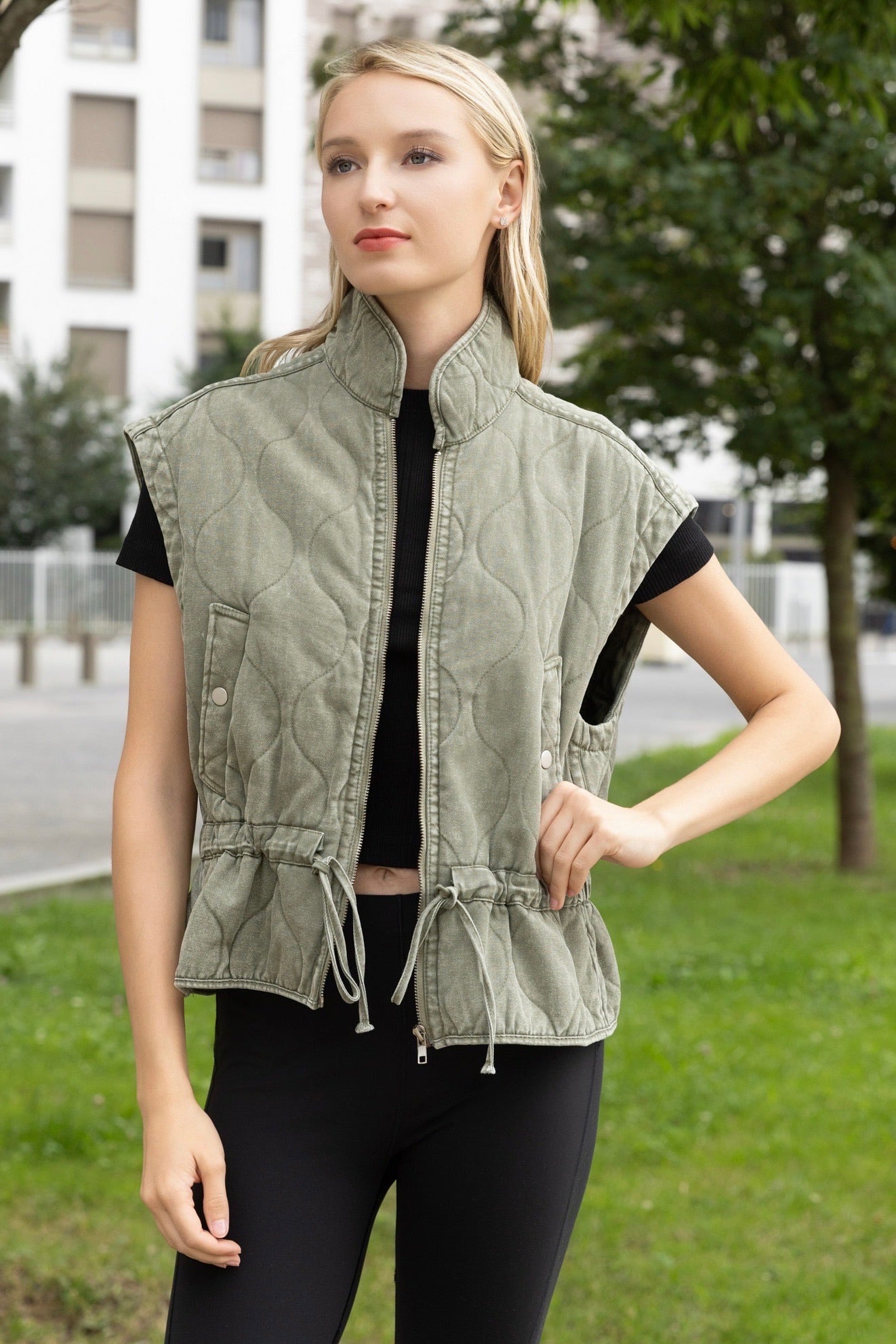 GILET MATELASSÉ JADE