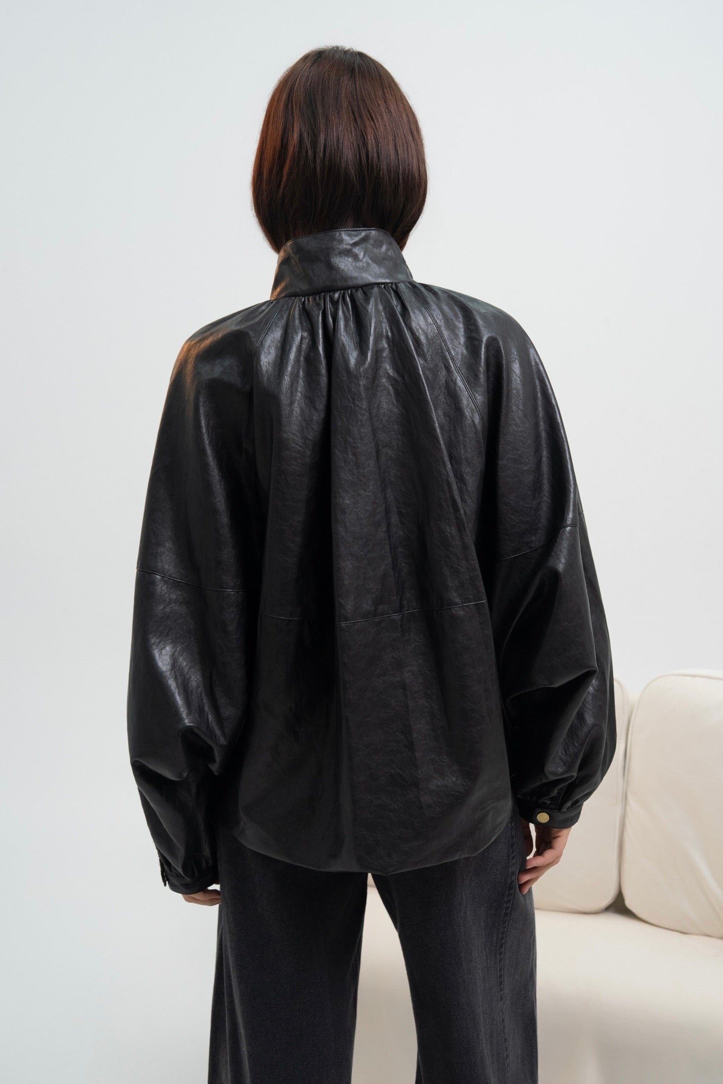 VESTE SIMILICUIR ASTRID