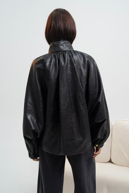 VESTE SIMILICUIR ASTRID