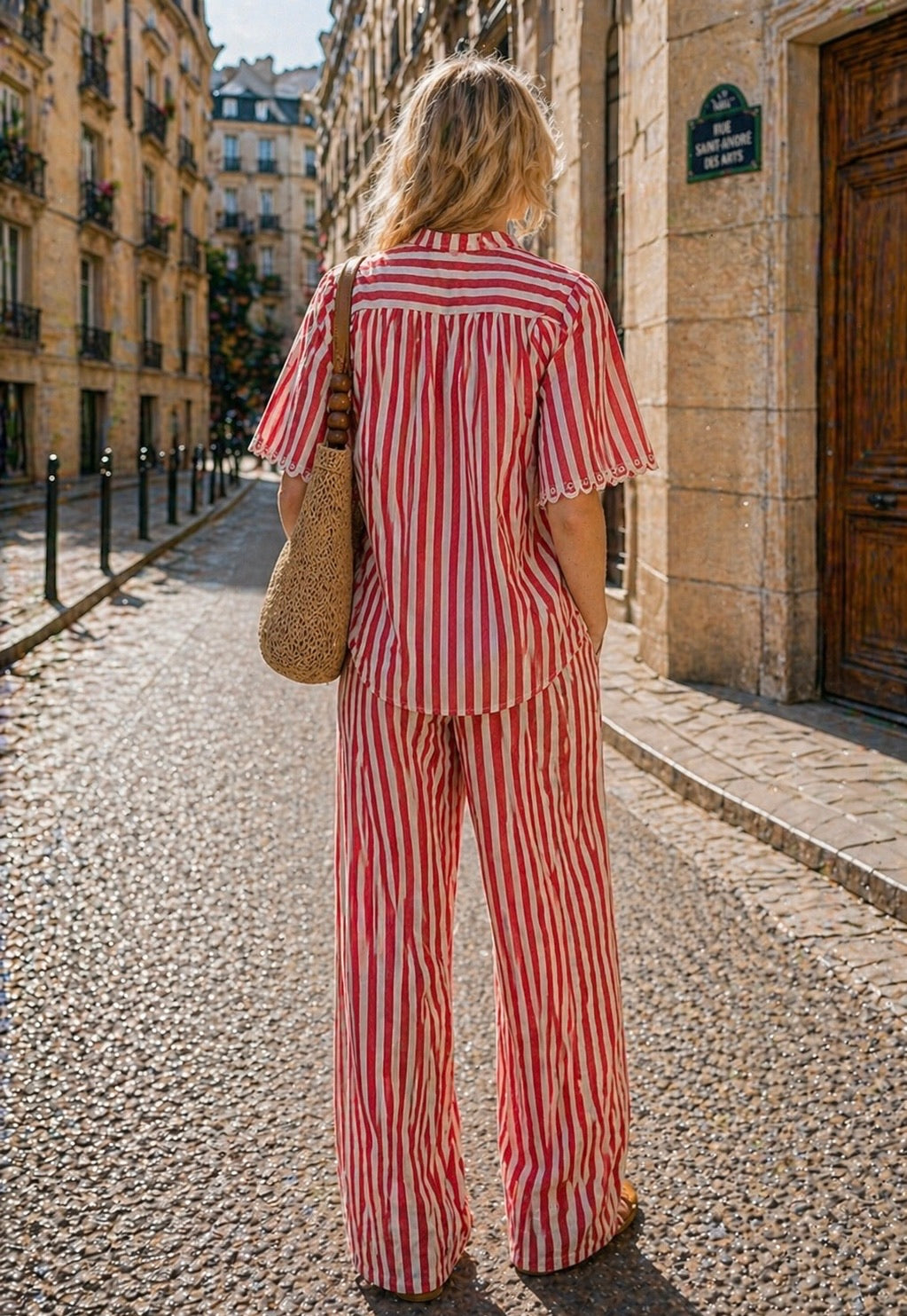 CHEMISE RAYÉ COTON SORINE