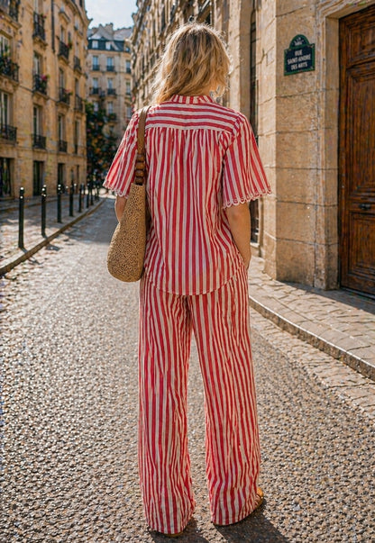 CHEMISE RAYÉ COTON SORINE