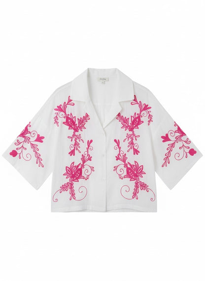 CHEMISE BRODÉE OCÉANE