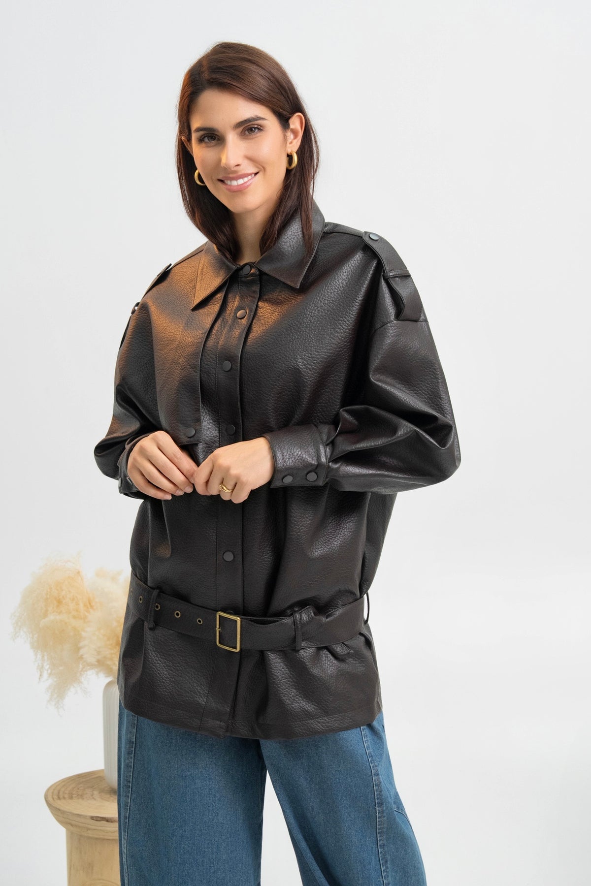 VESTE SIMILICUIR FIONA
