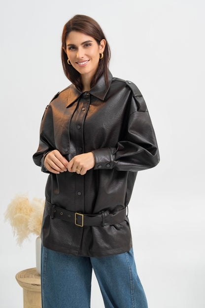 VESTE SIMILICUIR FIONA