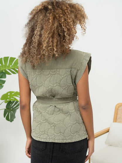 GILET DENIM MATELASSÉ MIO