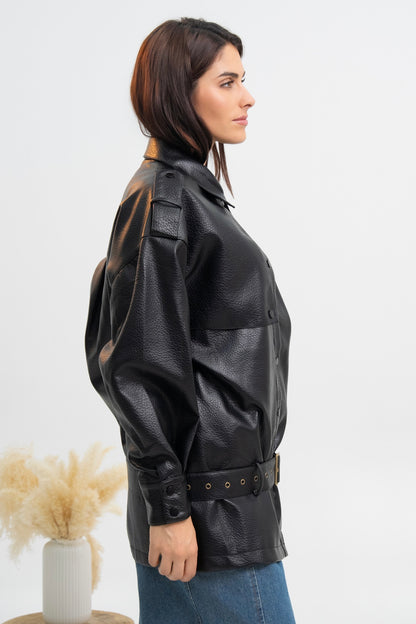 VESTE SIMILICUIR FIONA