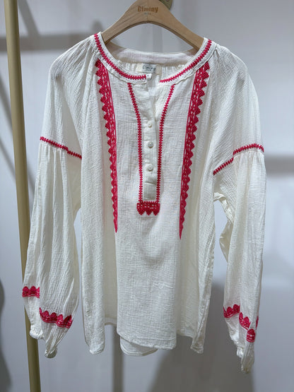 BLOUSE BOHÈME COTON IVONA