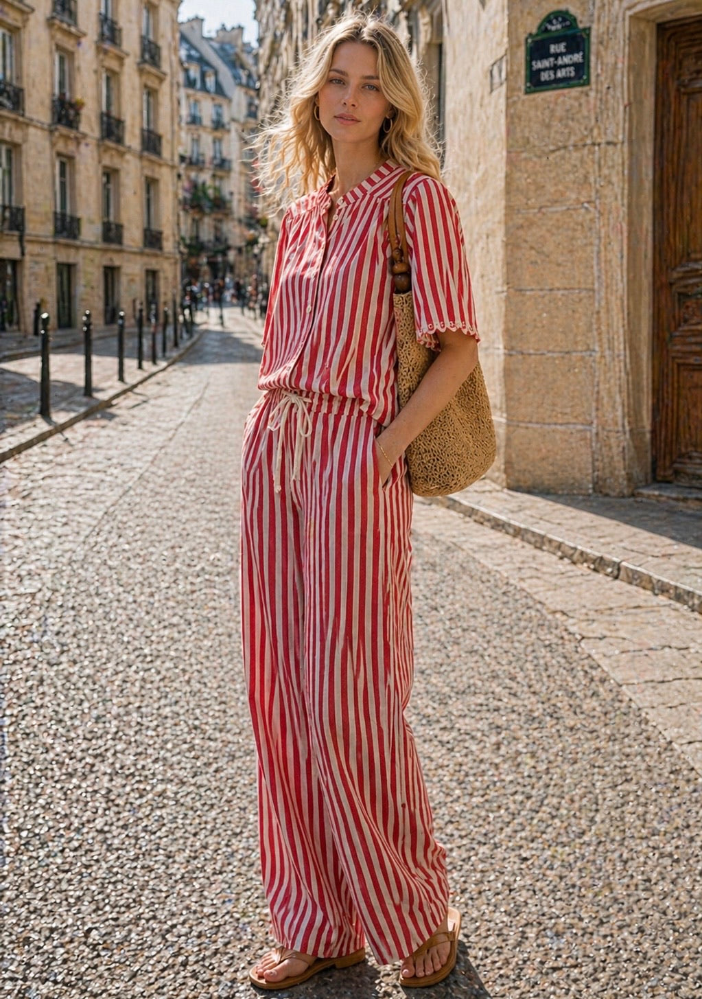 CHEMISE RAYÉ COTON SORINE