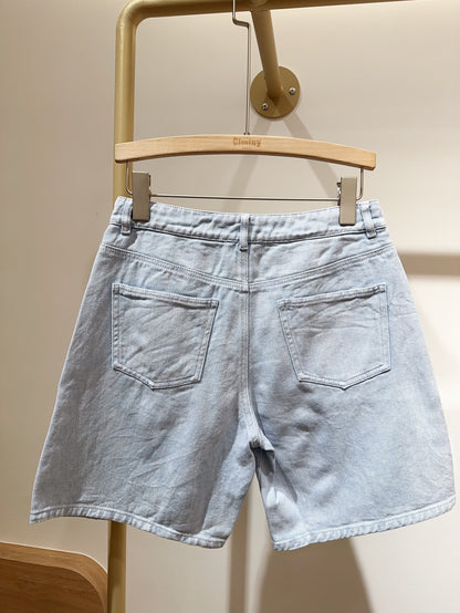 SHORT JEAN BRODÉ LILLA