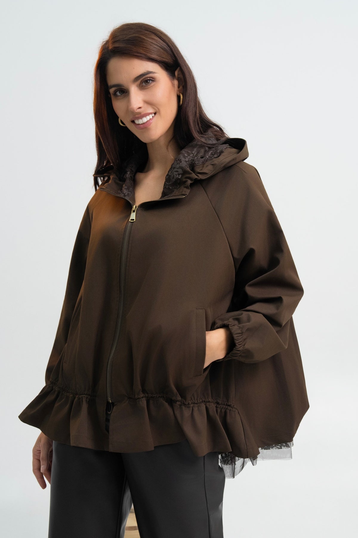 VESTE CAPUCHE AMBRE