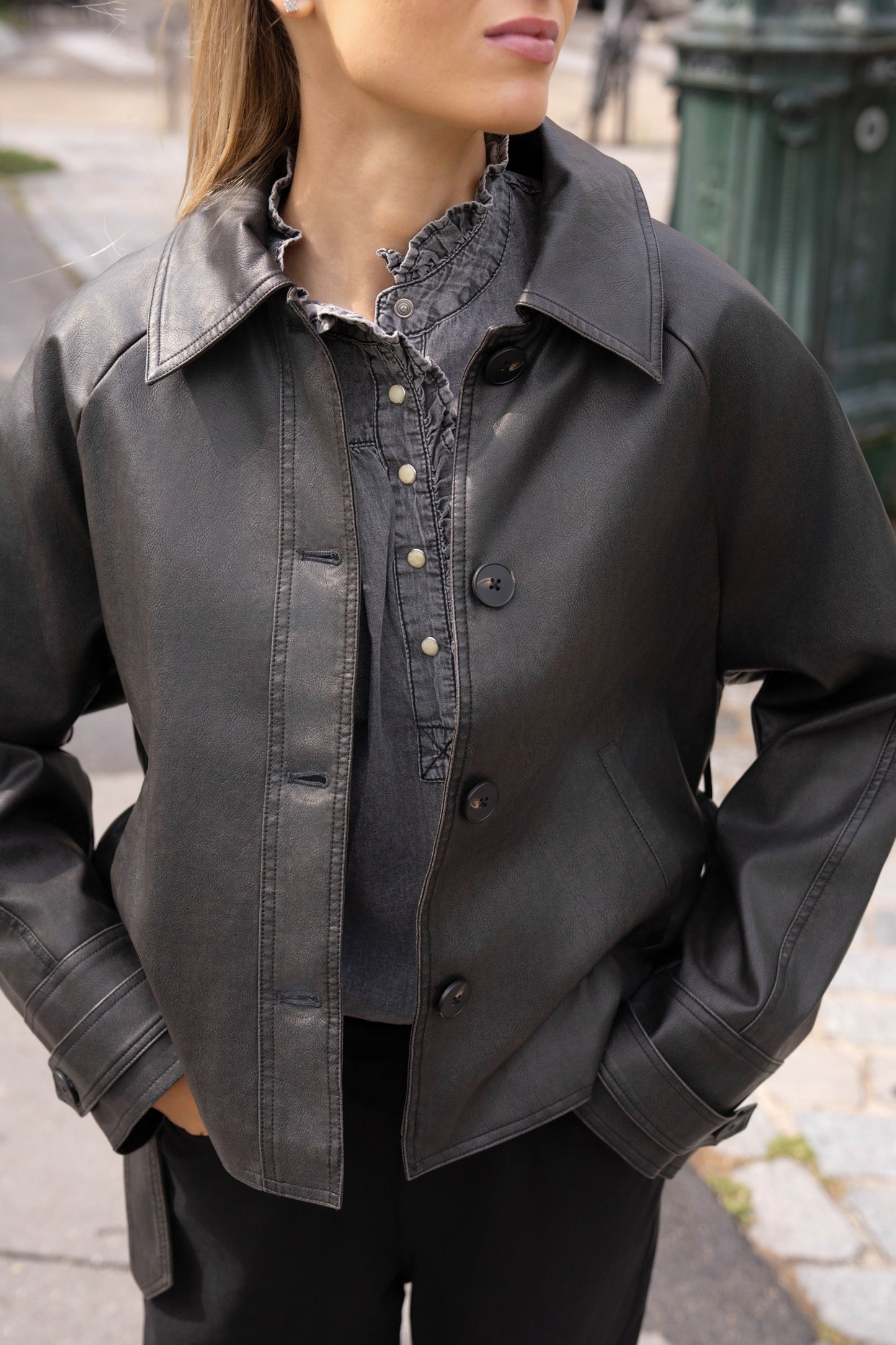 BLOUSON SIMILICUIR ZÉLIA