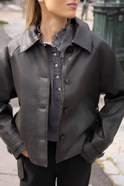 BLOUSON SIMILICUIR ZÉLIA