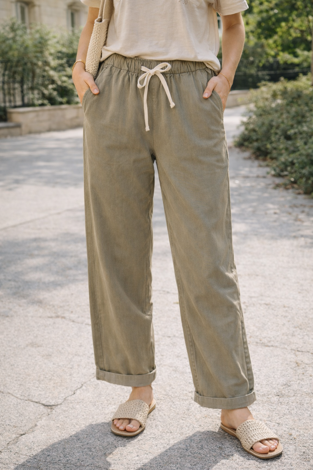 PANTALON EN COTON OVERSIZE LILI